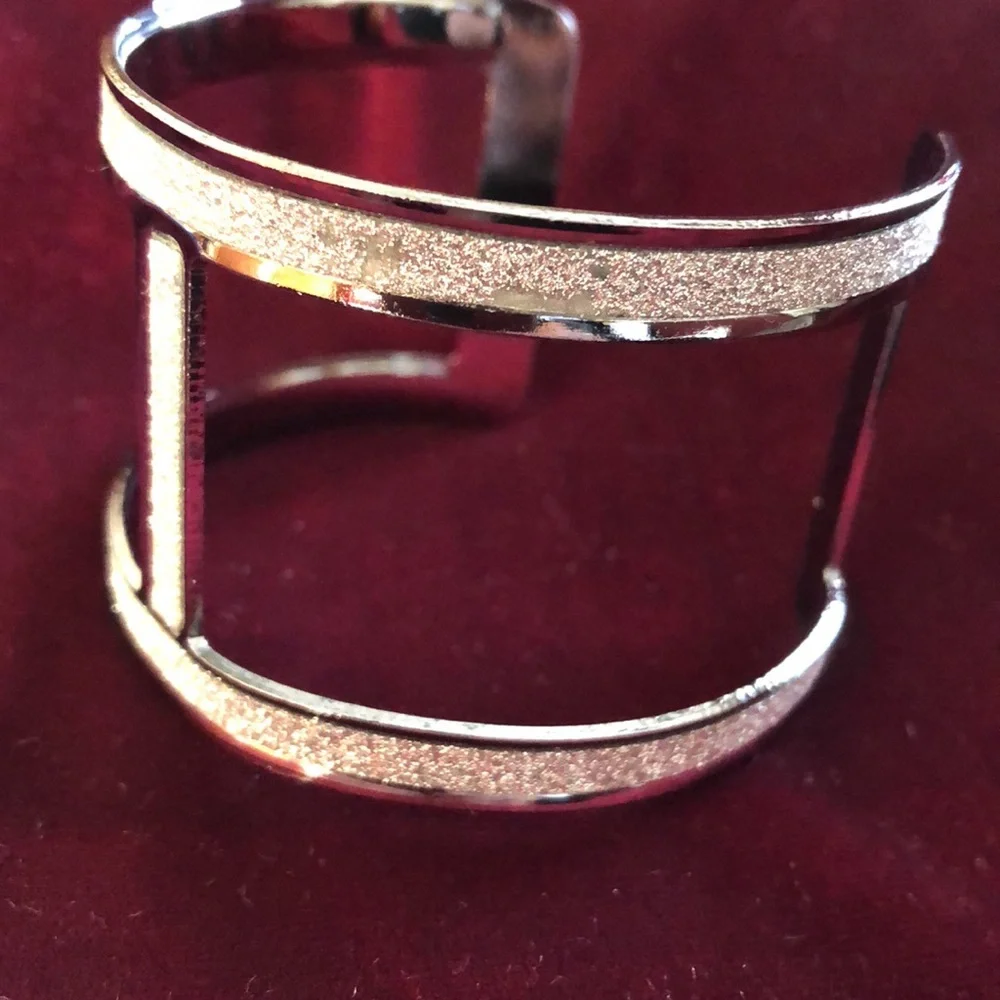 Silver cuff bracelet